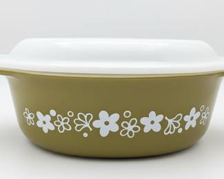 Pyrex Spring Blossom Green Casserole Dish