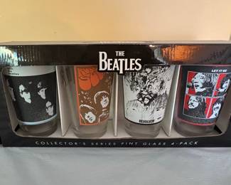 The Beatles Collector's Series Pint Glass 4-Pack