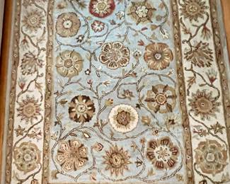 Bashian Handmade in India Wool Pile Area Rug 5 x 7.6 
