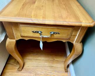 Vintage Ethan Allen Legacy Collection Solid Maple Side Table