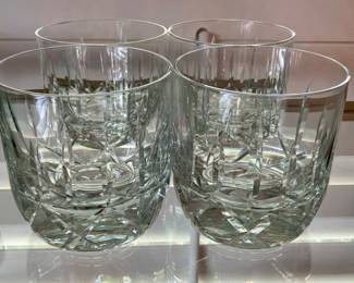 Set of 4 Block  Crystal Rocks Glasses 