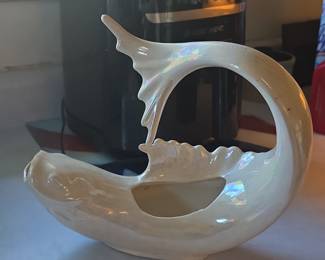 Vintage PEB Ceramics Lustreware Fish Planter