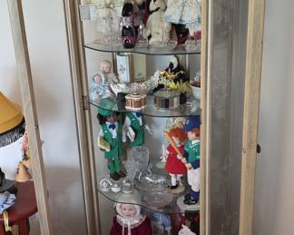 Vintage Curio Display Cabinet