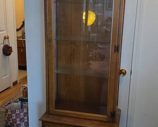 Traditional Oak Curio Cabinet