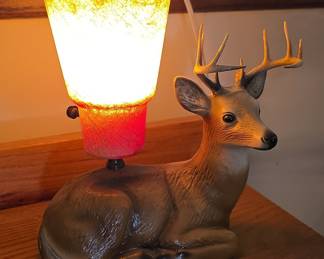 Vintage Mid-Century Deer Figural Lamp