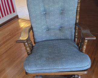 Vintage Spindle-Back Glider Rocker