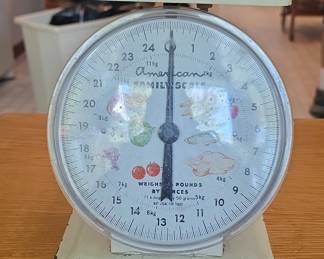 Vintage American Family Kitchen Scale