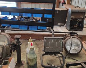 Vintage Automotive Parts and Collectible Toy Assortment