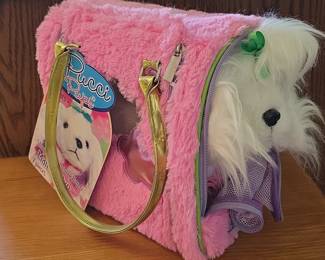 Pucci Pups Shaggy Chic Deluxe Bag & Maltese Puppy 7-Piece Set