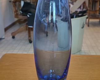 LSA International Blue Glass Bud Vase