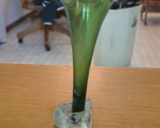 Vintage Aseda Glasbruk 'Jack in the Pulpit' Bud Vase by Bo Borgström