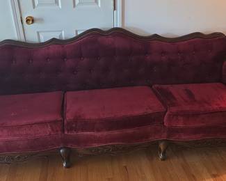 Victorian Revival Camelback Sofa
