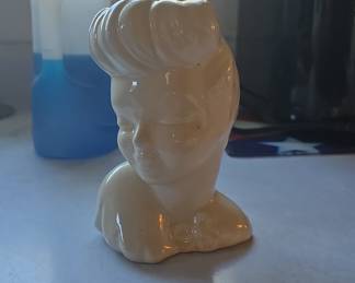 Vintage Mid-Century Lady Head Vase Planter