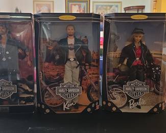 Lot of 3 Mattel Harley-Davidson Collector Edition Dolls