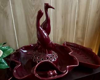 Vintage Camark Cranes flower frog
