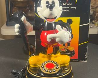 Mickey Mouse Model 1 Telephone Made by Telemania Includes original box