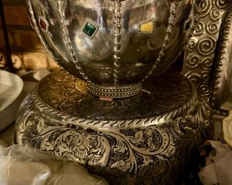 Pewter serving pieces