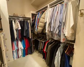 MENS   MORE XL AND XXL   LOTS OF GOLF AND JUST NAME BRAND EVERYTHING - SHOES ARE 10-11 APPROX  SO FAR 