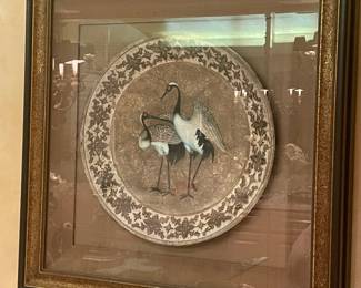 HAVE 2 OF THESE CUSTOM ORDERED AND FRAMED BIRDS  