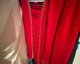 st john   get red up for the holidays with this suit 