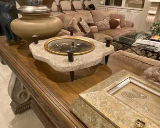 all the home decor is first rate and quality -
