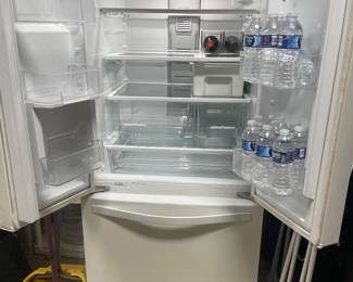 working  3 door fridge - beverage fridge!!   