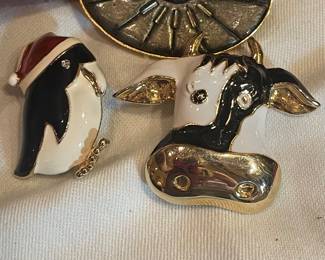 enamel and more pins - whimsical  -retro 
