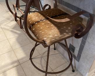 2 barstools  with texas flair !!!