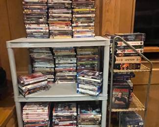 aA FEW DVD'S AND VHS -CD'S  WE GOT   THEM 