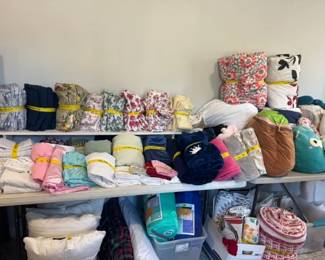 LINENS AND BLANKETS AND SHEETS