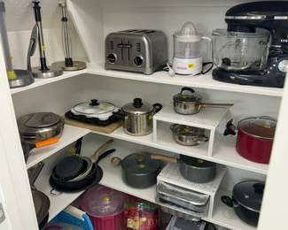 POTS and  PANS AND  Kitchen Electronics