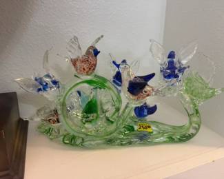 Gorgeous Merano Collectible 7 Glass blown Birds