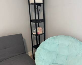 Fluff Chair and Neato Lamp