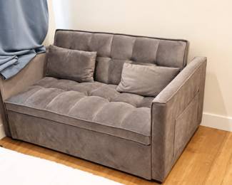 Cozy Tufted Loveseat by the Window