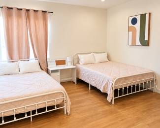 Bright Minimalist Twin Bedroom Retreat
