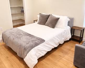 Minimalist Bedroom with WalkIn Closet