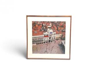 86 VeniceStMarksSquareClockTowerAerialFramedPhotograph