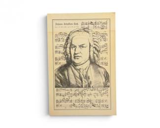 88 JohannSebastianBachPortraitSheetMusicPosteronFoam