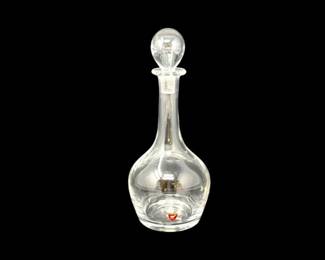 30 OrreforsSwedishCrystalDecanterwRoundStopper