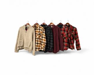 70 VintageWoolrichLLBeanMensWoolShirtsSweater6Pc