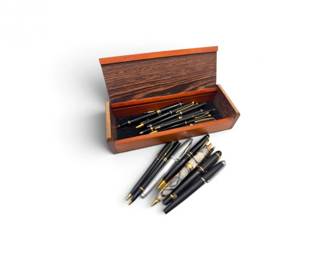 115 WatermanCrossLevengerMercedesBenzPenCollectionwWoodCase