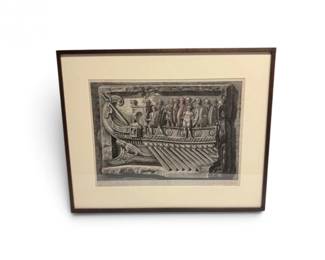 47 GiovanniBattistaPiranesiTempleFortunaEtchingc1778Framed