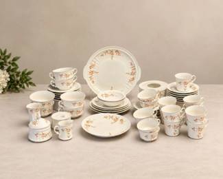 124 EschenbachBavariaGermanyFloralPorcelainChinaSet35Pc