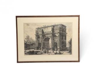 61 PiranesiViewoftheArchofConstantineEtching19thCImpression