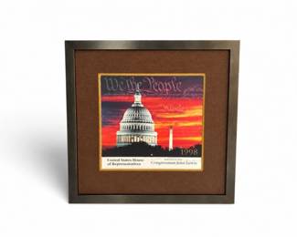 37 USHouseofRepresentativesPrintSignedbyCongressmanJohnLewis