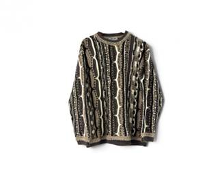 101 VintageLavaneNewYorkMensTexturedKnitSweaterSizeM