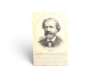 100 VintageGiuseppeVerdiComposerPortraitMusicDisplay