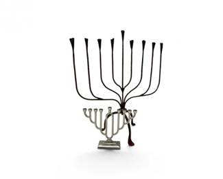 32 HandForgedWroughtIronStainlessSteelMenorahs