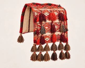 2 VintageTraditionalWovenCamelCoverwTassels