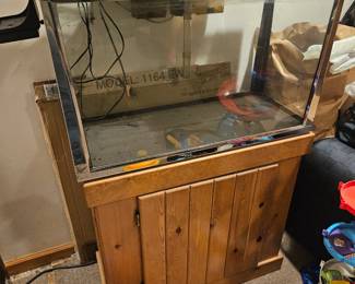 Twenty nine gallon fish tank including stand